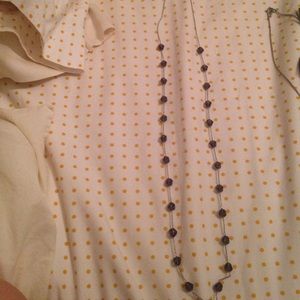 Long Purple and Silver Necklace!