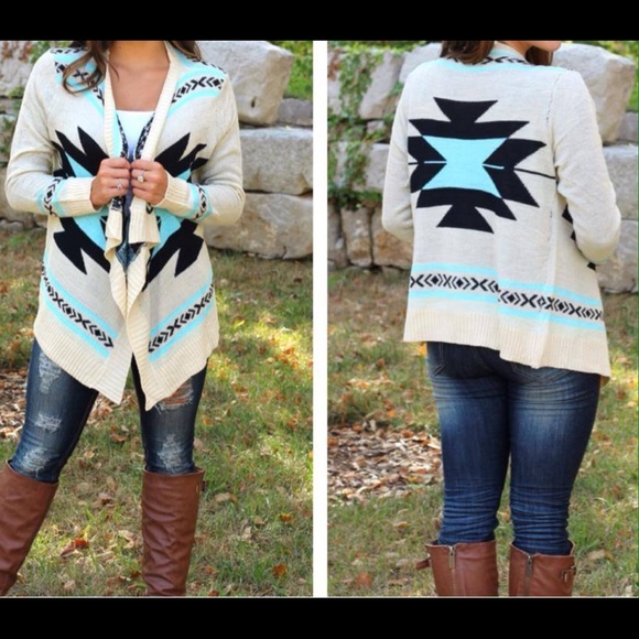 Sweaters - Season Hit Aztec Cardigan - (1) S/M LEFT!!