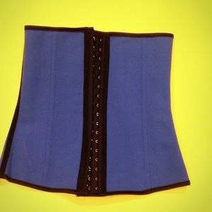 BRAND NEW blue latex waist trainer