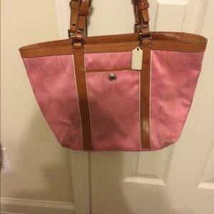 Pink coach purse