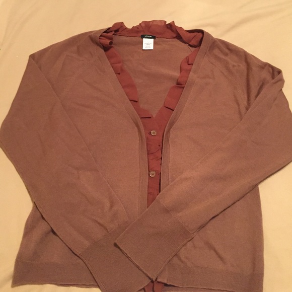 Wool and Silk ruffle cardigan