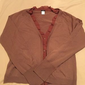 Wool and Silk ruffle cardigan