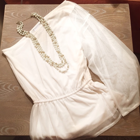 Sheer Cream Blouse