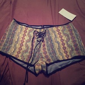 Aztec print shorts