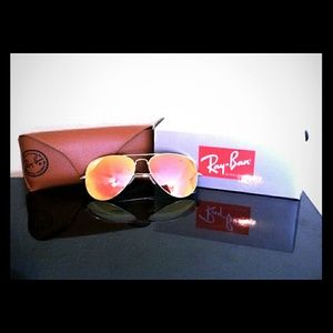 Ray-Ban Aviator Peach Flash Lens