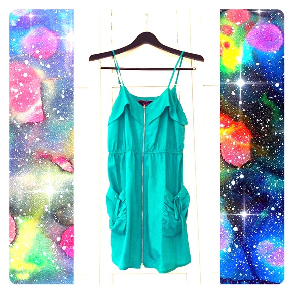 Fun Front Zip Dress - Picture 1 of 4