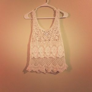 All lace tank top