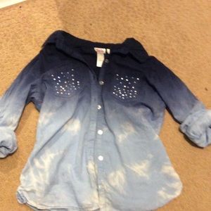 Justice Fake Denim Top