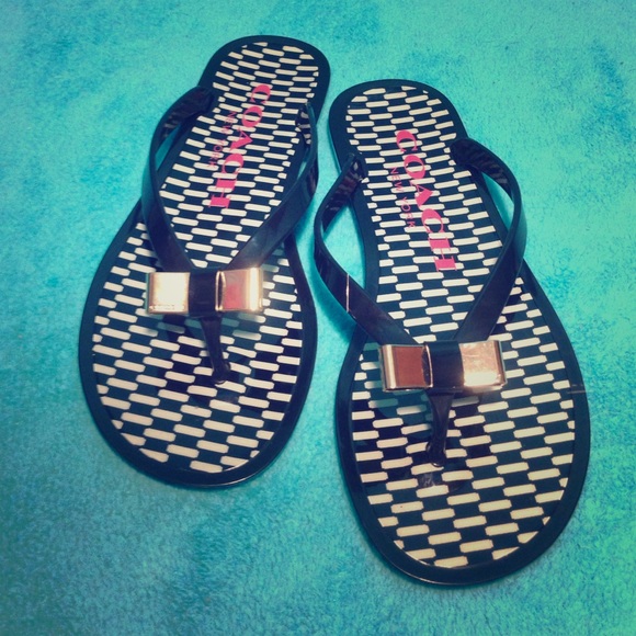 COACH (BRAND NEW!) flip flops!