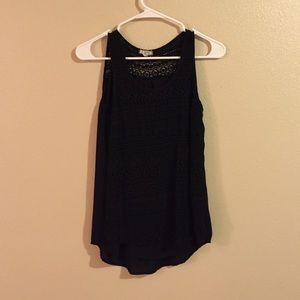 Black lace tank