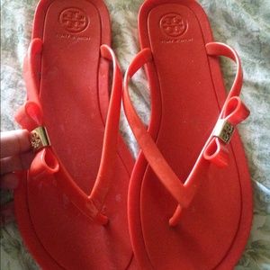 Authentic tory burch jelly sandals