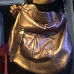 B Makowsky bronze purse