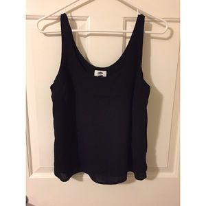 Black Flowy Tank