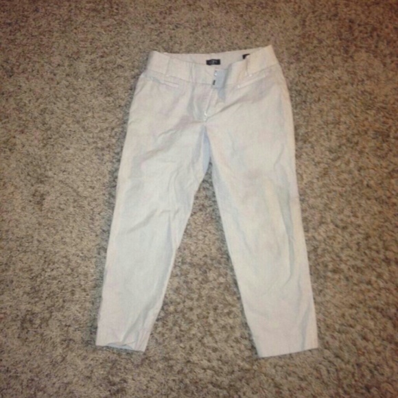 *SALE LOFT New Marisa cropped striped pants petite