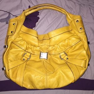 Mustard yellow B Makowsky hobo bag
