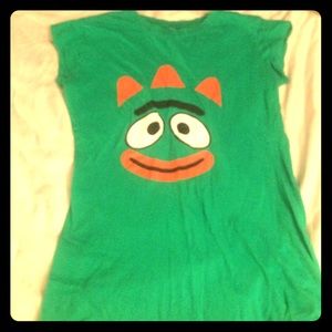 Green Brobee Yo Gabba Gabba shirt