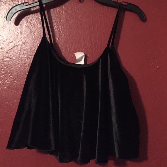 Velvet crop top