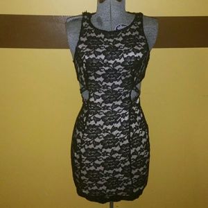 Black lace dress