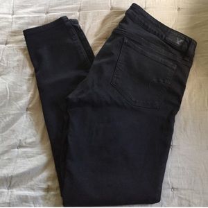 American eagle black jeggings
