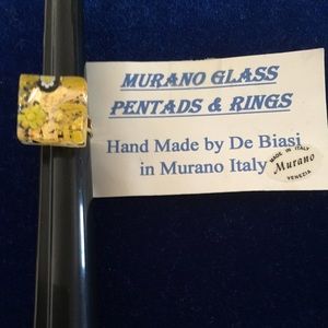 Murano Glass Ring Yellow