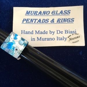 Murano Glass Ring Blue
