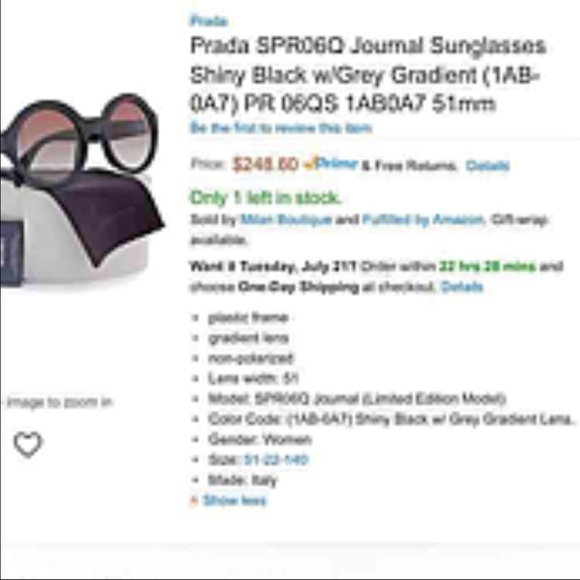 Women\'s Prada Journal Sunglasses