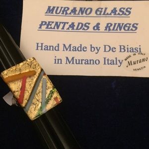 Murano Glass Ring Multi Colors