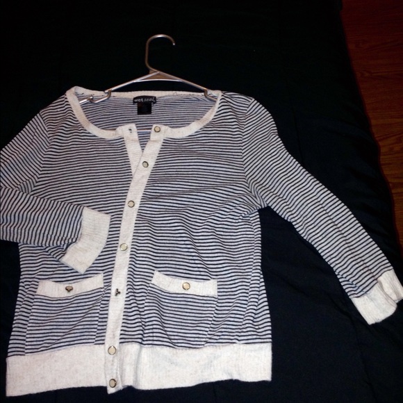 Black and white cardigan