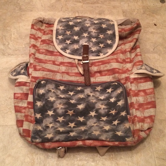 American Flag Backpack