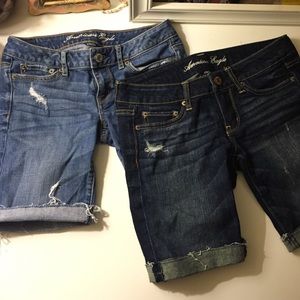 Long Denim Shorts
