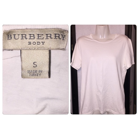 burberry plain white shirt