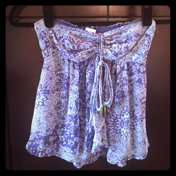 Strapless Ella Moss floral top