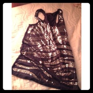 Sequined tank top