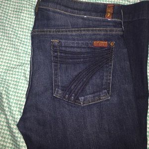 7 for all Mankind Dojo size 30 inseam is a 31"