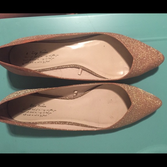 Zara glitter flats
