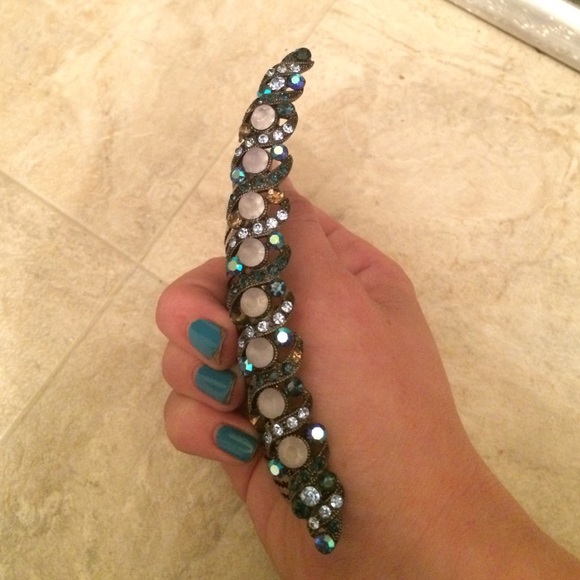 Blue Sequin Hair Pin