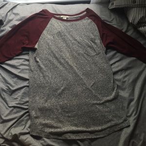 Forever 21 3/4 sleeve "baseball" shirt