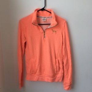 Coral Victoria's Secret Quarter Zip