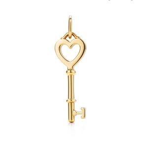 Tiffany Heart Key Pendant w/chain