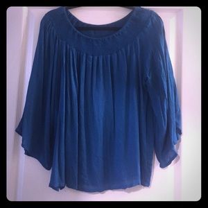 NWOT Blue off the shoulder top