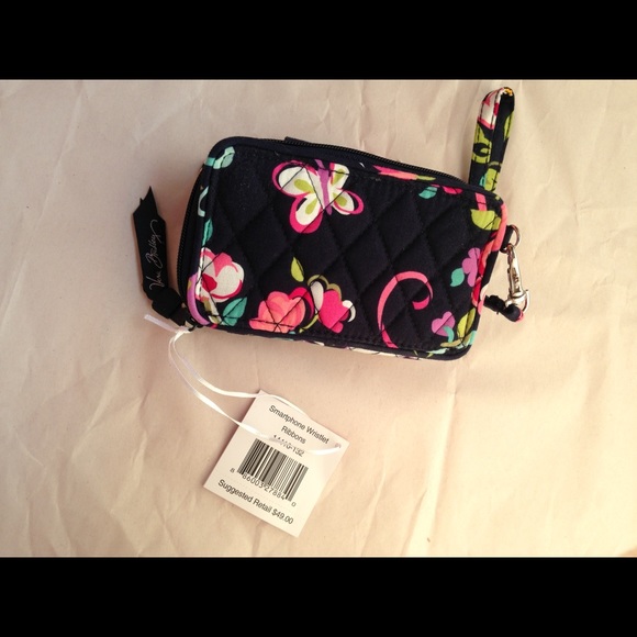 NWT Vera Bradley Smartphone Wristlet in Ribbons