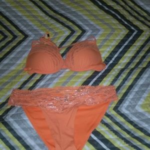 Victoria secret (pink) push up swim suit
