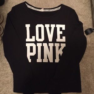 Black Love PINK Crew Neck