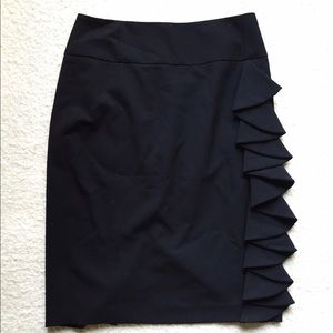express | ruffled | pencil skirt