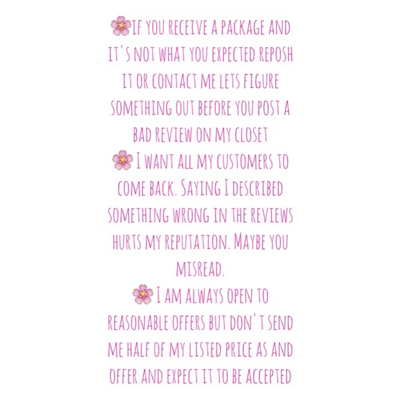 🌸CLOSET RULES🌸 - Picture 2 of 2