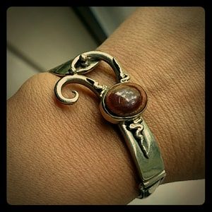 Beautiful handmade bracelet made from vintage fork