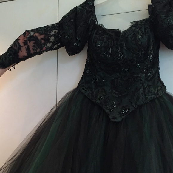 Hand made pure silk ball gown