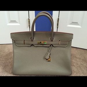 Hermes Birkin Style Handbag