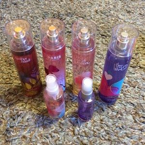 A large variety of body wash, lotion, and perfume