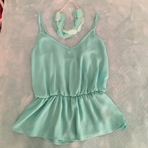 Peplum tank